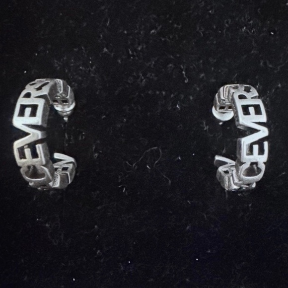 Versace Silver Vintage Earrings - Picture 1 of 3